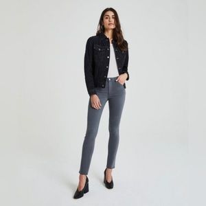 AG Adriano Goldschmied Mid-Rise Gray Jean 25